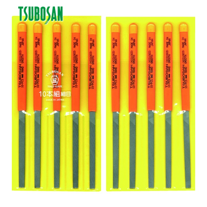 ツボサン TSUBOSAN HI010-03 組ヤスリ 10本組 平 細目 (1S)