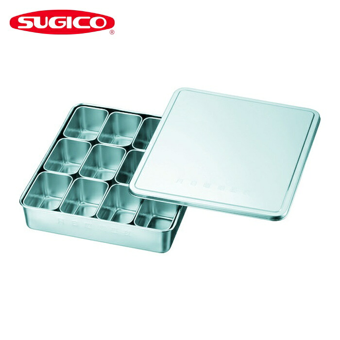 スギコ産業 18-8検食用容器 田型日付入 12個入 327&times;286&times;63 (1個) KS-001｜工具ランドこだわり館