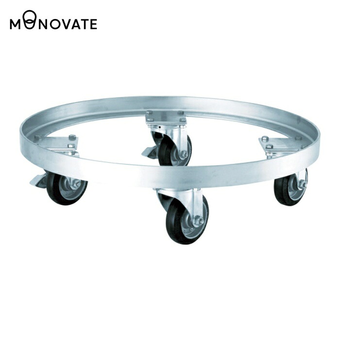 MONOVATE 貯蔵タンク持っていく用ステンレス鋼手押し車 SS天然ゴム車 当て嵌める大いさ565・565H (1台) KM-565 花・ガーデン・DIY-研究・実験用品