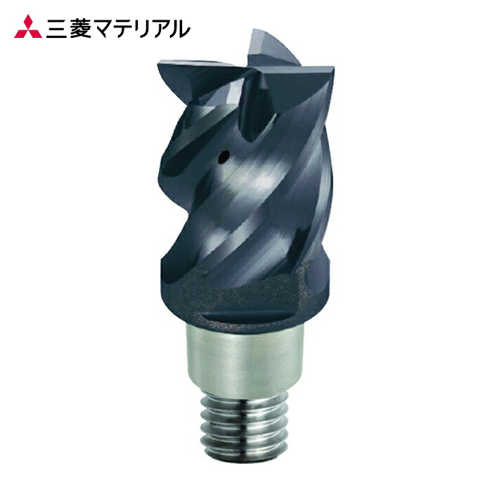 三菱マテリアル IMX12S4HV12012S (EP7020) 4枚刃難削材加工用 超硬クーラントホール付制振スクエアヘッド12mm (コート品) (1個)