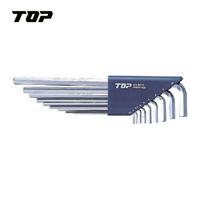 TOP トップ工業 HEL-9000 六角棒レンチロングタイプセット 9本組 (1S)