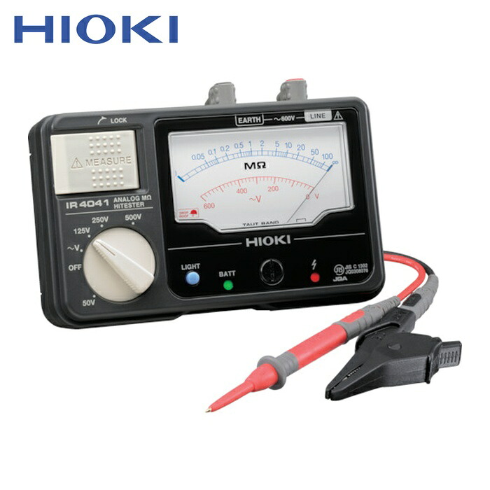 日置電機 HIOKI IR4041-10 アナログ絶縁抵抗計(4レンジ) IR4041-10 (1台)