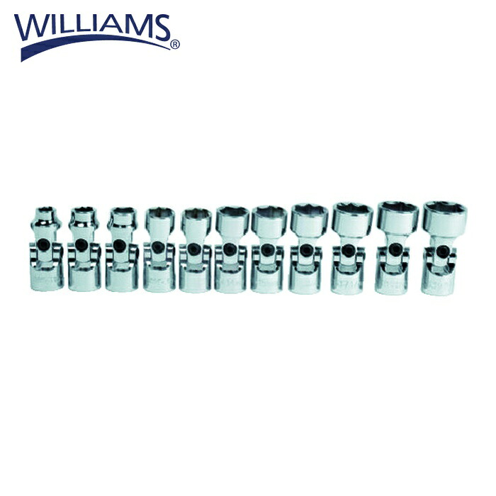 WILLIAMS ウィリアムズ JHW31939 3/8ドライブ ユニバーサルソケットセット 11個 mm (1S)