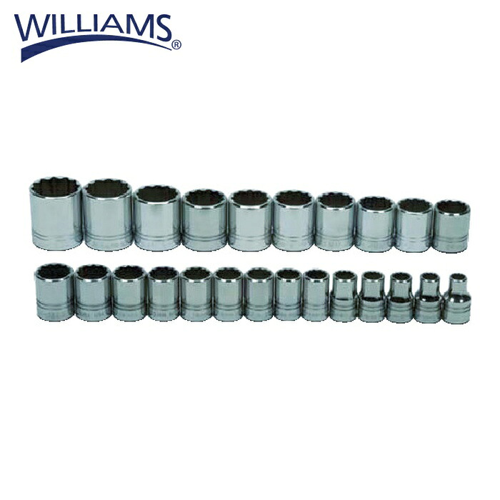 WILLIAMS ウィリアムズ JHWMSS-24RC 1/2ドライブ ソケットセット 12角 24個 (1S) 50,508円