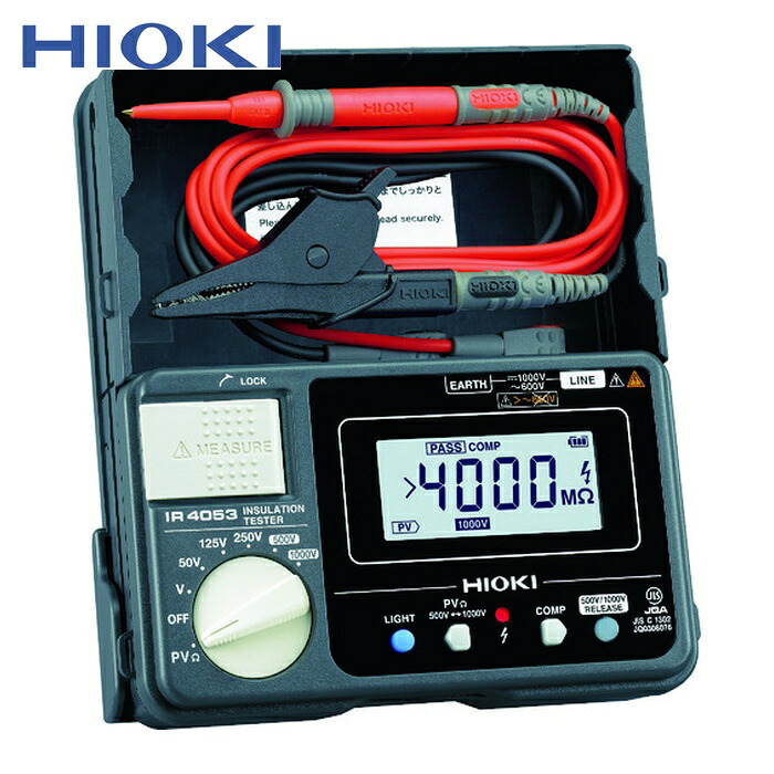 日置電機 HIOKI IR4053-10 太陽光発電システム用絶縁抵抗計IR4053-10 (1台)
