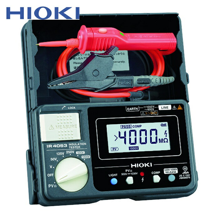 日置電機 HIOKI IR4053-11 太陽光発電システム用絶縁抵抗計 IR4053-11 (1台)