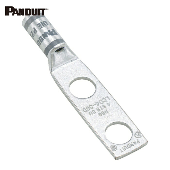 パンドウイット PANDUIT LCD6-14D-L 銅製圧縮端子 標準バレル 2つ穴 (50個入) (1袋)｜工具ランドこだわり館 13,429円