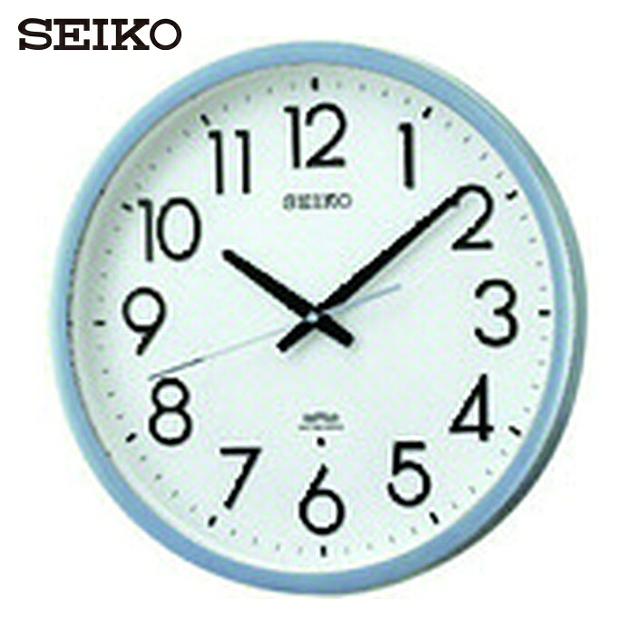SEIKO 電波掛時計 直径390&times;52 P枠 銀色半光沢 (1個) KS265S｜工具ランドこだわり館