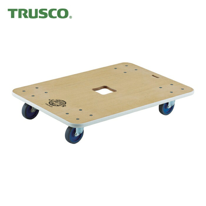 トラスコ TRUSCO 木製平台車 ジュピター 900X600 φ75 200kg (1台) JUP-900-200