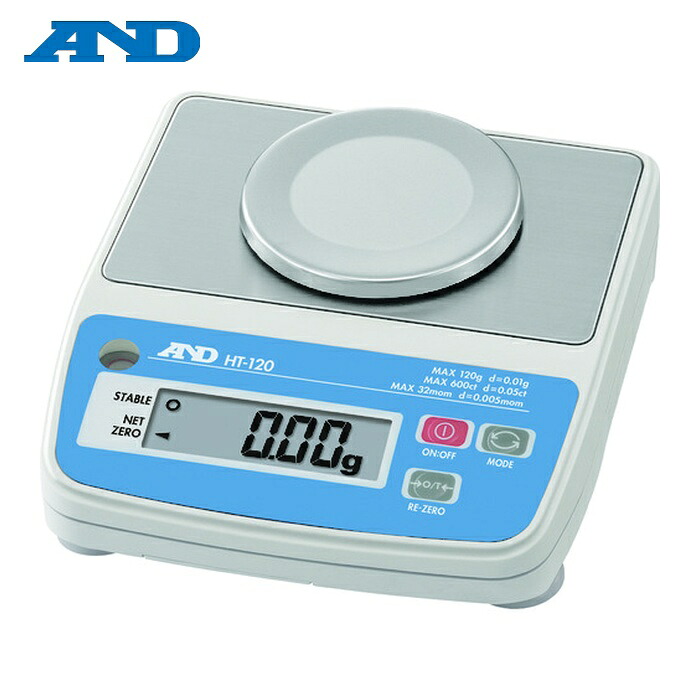 A&D エーアンドディ HT-120 高精度・コンパクトスケール 0.01g/120g (1台)