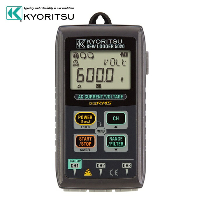 共立明かり表示計器 KEW5020 5020 電流/起電力用資料ロガー (1個)