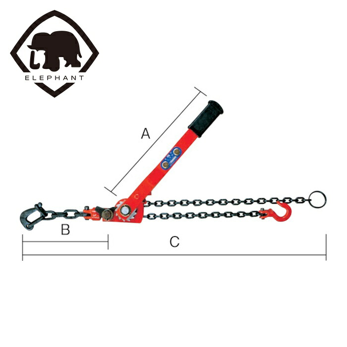 象印 象印チェンブロック NC-01010 チェーン荷締機1t (1台)
