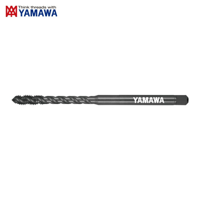 ヤマワ 弥満和 LS-SU-S-SP-P2-150-M4X0.7 ロングステンレス鋼用ショートスパイラルタップ LS-SU-S-SP L150 P2 M4X0.7 (1本)