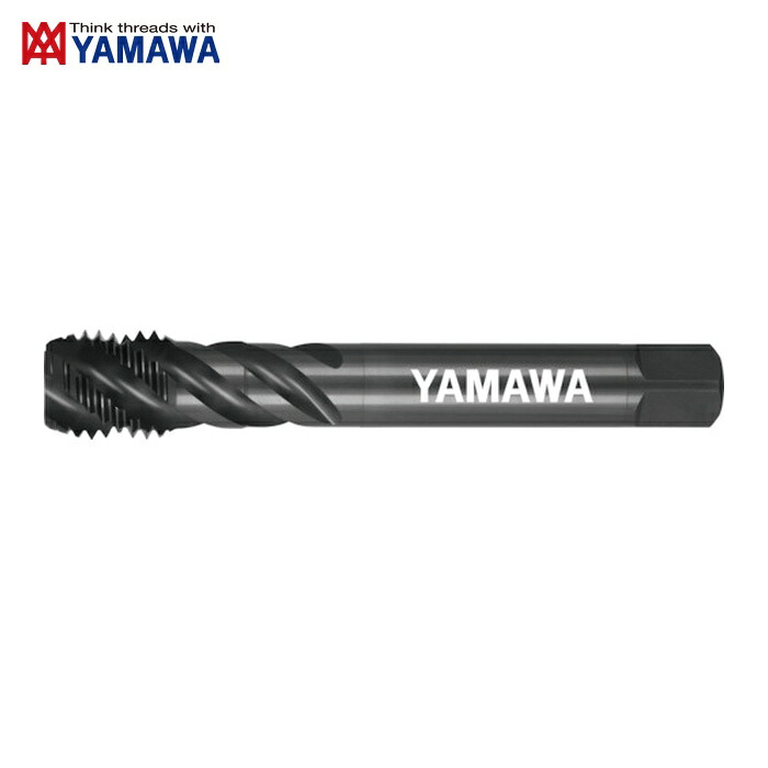 ヤマワ 弥満和 LS-SU-S-SP-P3-200-M22X2.5 ロングステンレス鋼用ショートスパイラルタップ LS-SU-S-SP L200 P3 M22X2.5 (1本)|工具ランドこだわり館