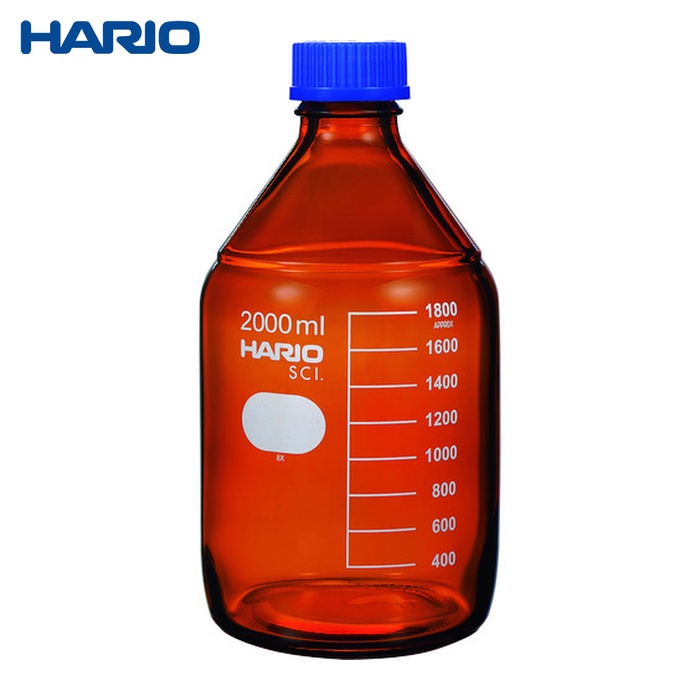 ハリオ HARIO ボトル 耐熱ねじ口瓶(茶) 2000ml (1個) NBB-2L-SCI