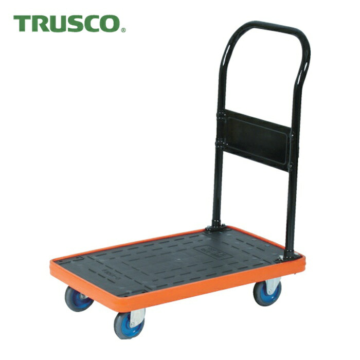 トラスコ TRUSCO MKP樹脂製台車 固定式 716X436 エアキャスター付 (1台) MKP-158AC