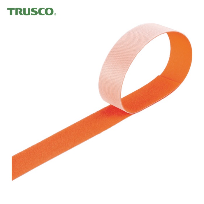 トラスコ TRUSCO マジックバンド[[R下]]結束テープ両面幅40mm長さ30mオレンジ (1巻) MKT-40W-OR
