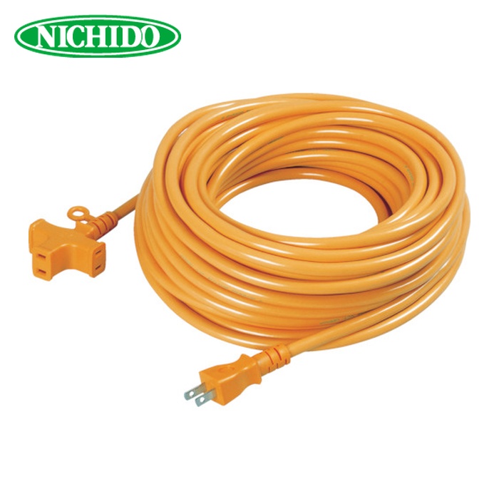 日動工業 NICHIDO MRS-20-O 十字トリプル延長コード アース無し 20m オレンジ (1本)