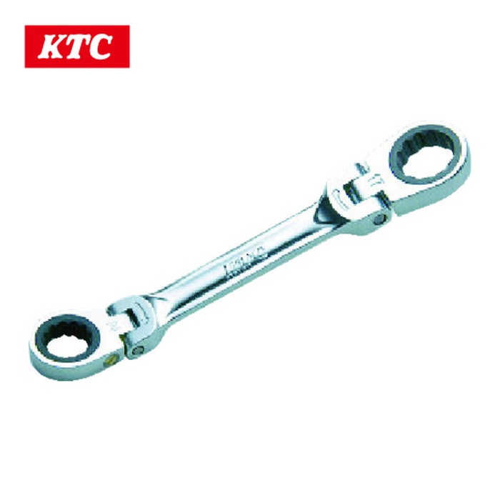 KTC 京都機械工具 MR1S-1417F ショートラチェットめがね鍵(両主任者商い口印字機) 14X17粍 (1丁)