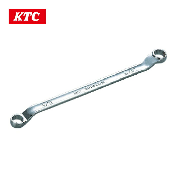 KTC 京都機械工具 M5-15/16X1 45°×6°ロングめがねレンチ15/16×1inch (1丁)