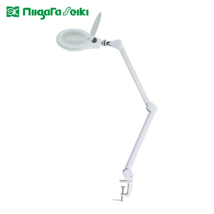 SK 新潟精機 LS2-125AD 手式LED虫眼鏡 無度合い調光役立つこと付 2倍 Φ116粍 (1台) 花・ガーデン・DIY-その他