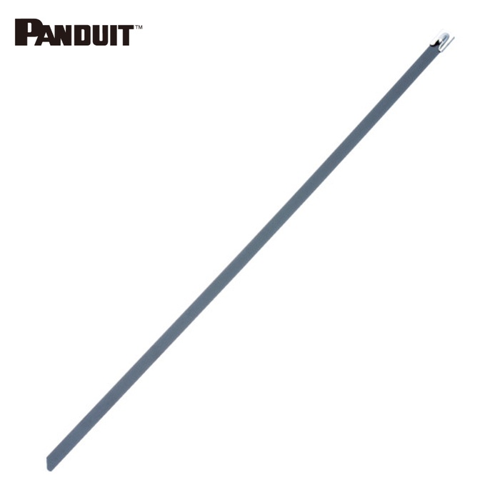パンドウイット PANDUIT MLTFC2S-CP316 MLT印字機 フルコーティングステンレススチールバンド SUS316 黒 幅4.6粍 長さ201粍 100本入 MLTFC2S-CP316 (1袋) 花・ガーデン・DIY-電線・ケーブル-木材・建築資材・設備