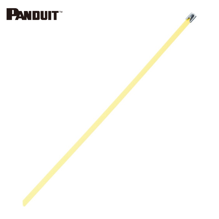 パンドウイット PANDUIT MLTFC4H-LP316YL MLTタイプ フルコーティングステンレススチールバンド SUS316 黄 幅8.1mm 長さ363mm 50本入 MLTFC4H-LP316YL (1袋)|工具ランドこだわり館