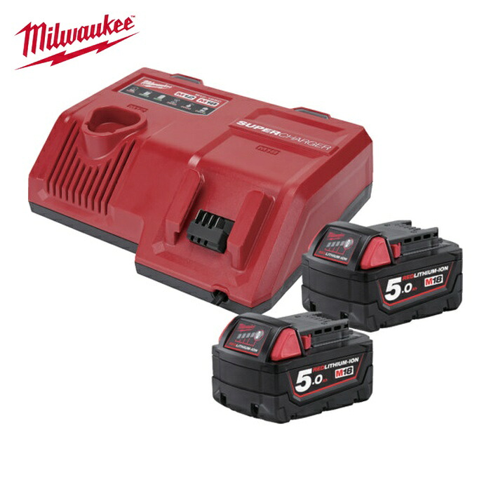 ミルウォーキー M12-18 NRG-502SC M18 (2) 5.0Ah SC出発信号機一揃いの道具 (1S)