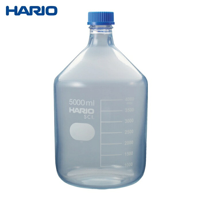 ハリオ HARIO 上塗りねじ口瓶 5,000mL (1個) NBOC-5L-SCI