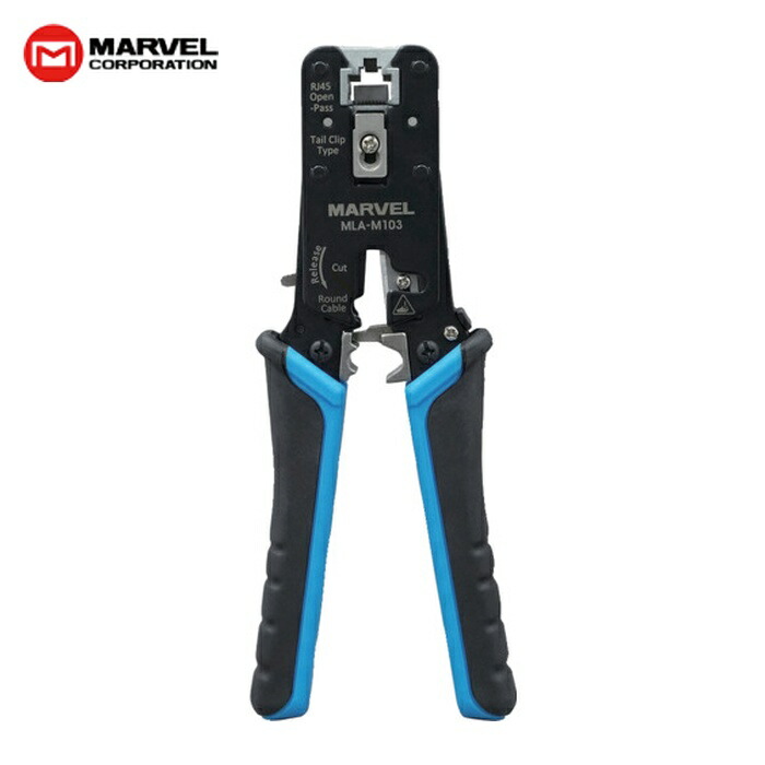 マーベル MARVEL MLA-M103 貫通式モジュラー圧着工具(クリップ対応) (1丁)