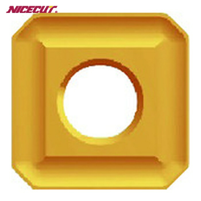 富士元工業 N43MOZ (NK3030) フェイス加工用Nタイプ並級チップ 超硬M種 TiNコーティング (12個)