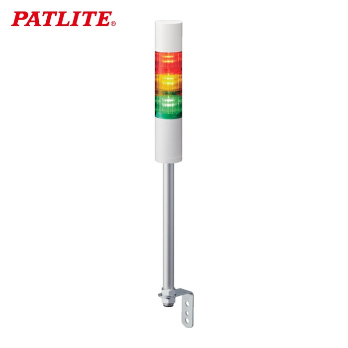 パトライト PATLITE LR5-102LJNW-R LR5型 積層交通信号灯 Φ50 L型極点据え置き (1台)