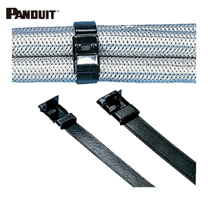 パンドウイット PANDUIT MSC4W38T15-L6 MSナイロン11コーティングステンレススチールバンド 9.7×457 50本入 (1袋)