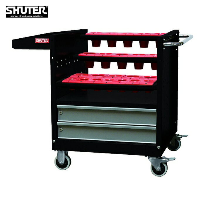 SHUTER NTW-4B2D-BT30-BK ツーリング手押し車 NTW-4B2D-BT30 黒いこと (1台)