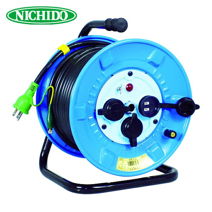 日動工業 NICHIDO NPW-E33 電工ドラム 屋外型 アース付 30m (1台)