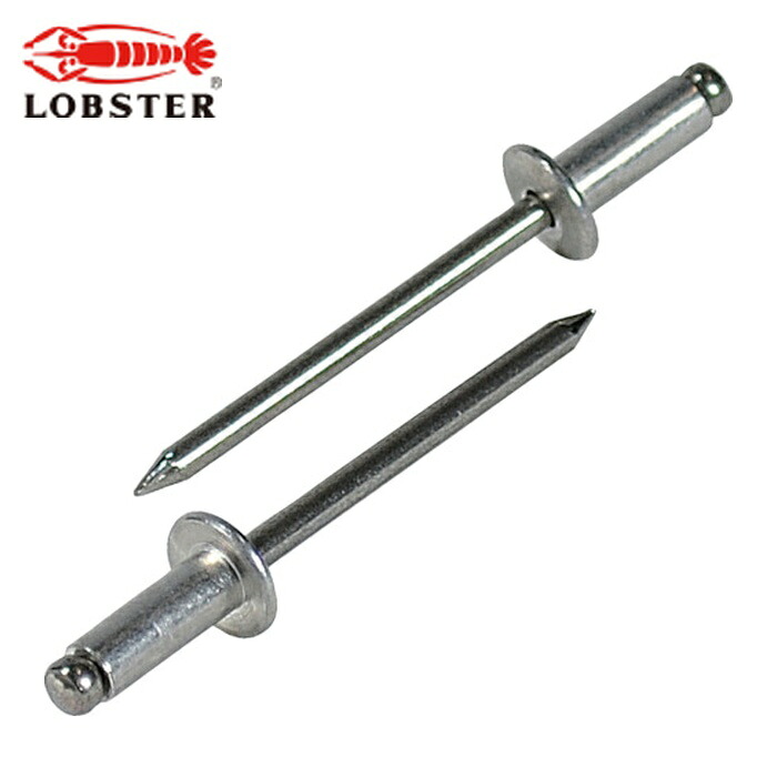 エビ ロブテックス NTA82 ブラインドリベット(アルミニウム/ステンレス製) 8-2(500本入) 箱入 (1箱)|工具ランドこだわり館