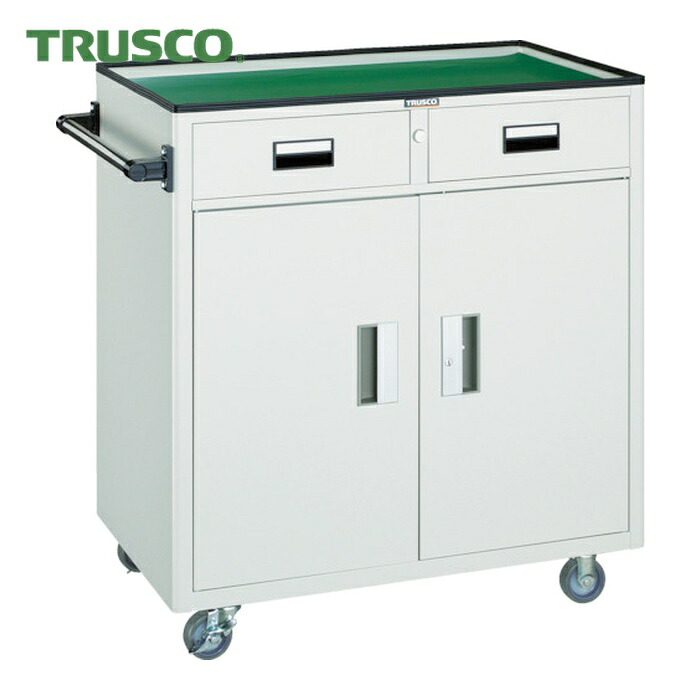 トラスコ TRUSCO ツールワゴン 800X500XH880 引出・扉付 ホワイト (1台) NTS-504N-W｜工具ランドこだわり館