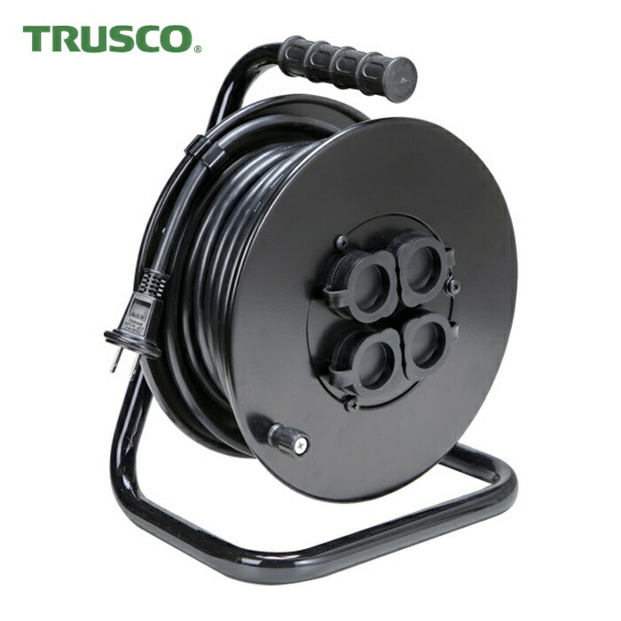 トラスコ TRUSCO 電工ドラム ジェネラルリール15m 屋外用 (1台) ODL-15MBK