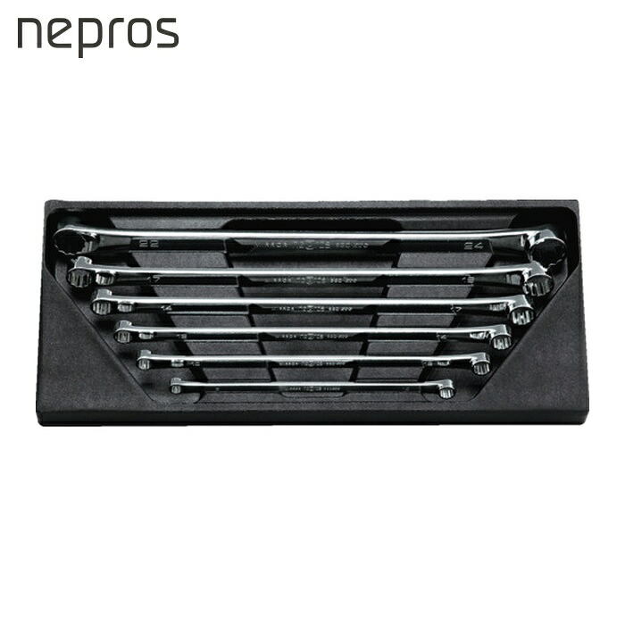 ネプロス nepros NTM11L06 超ロングストレートめがねレンチセット[6本組] (1S)