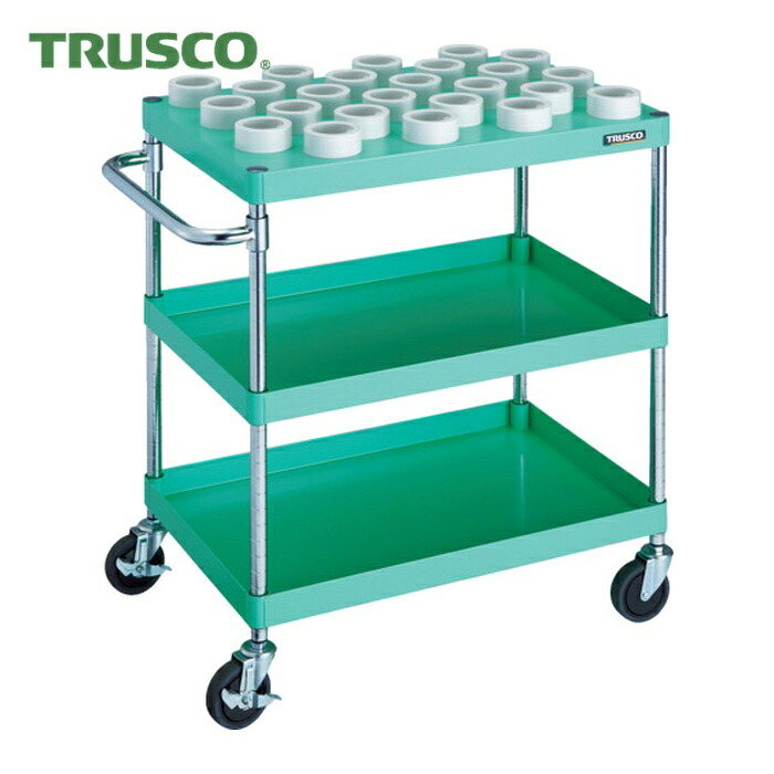 トラスコ TRUSCO ツールワゴン フェニックスワゴン 750X500XH880 HSK63A ヤンググリーン (1台) PEW-TL972E-YG｜工具ランドこだわり館