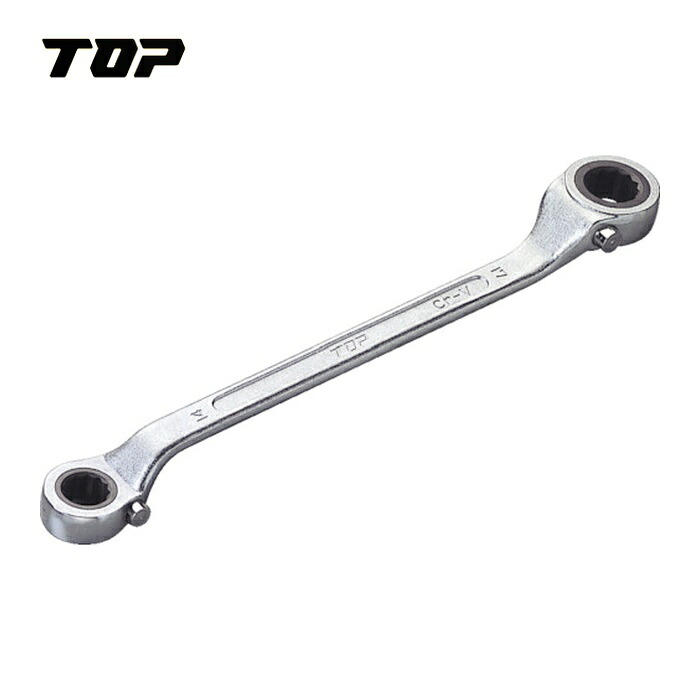 TOP トップ工業 RW-24X27 ラチェットメガネレンチ 24X27粍 (1本)