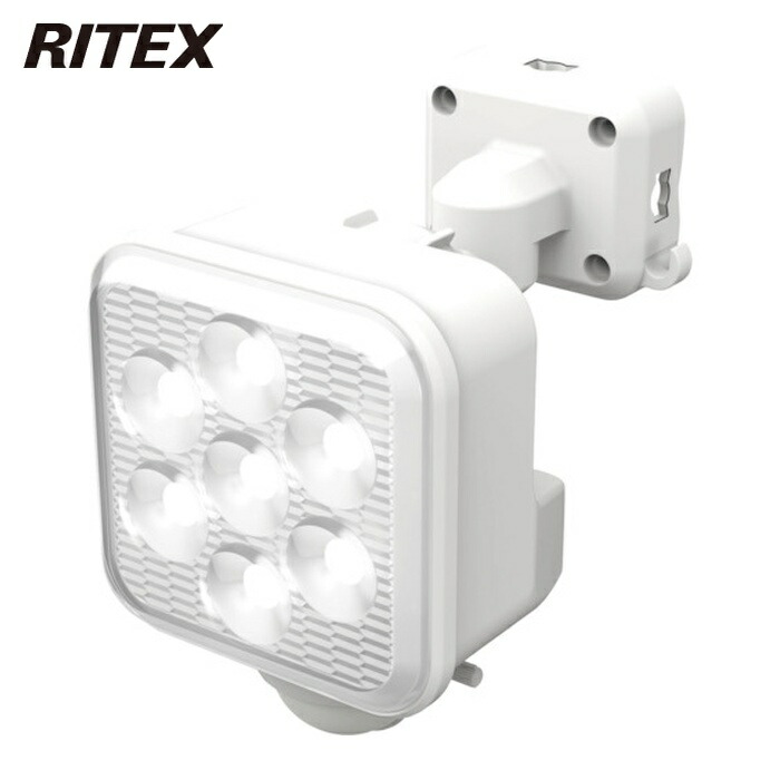 RITEX ムサシ 5W1灯 フリーアーム式 LEDソーラーセンサーライト (1台) S-110L