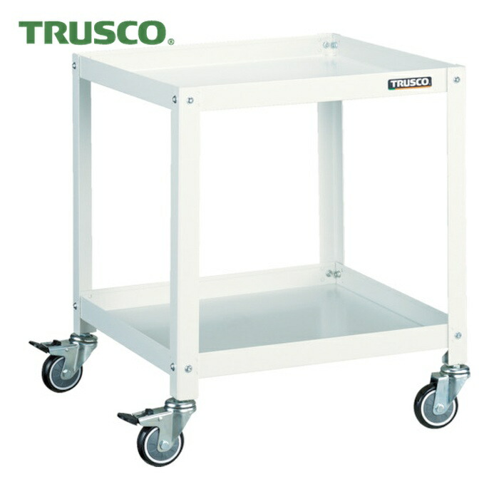 トラスコ TRUSCO 物の具手押し車 ラビットワゴン 500X500 ウレタン拷問台 白いこと (1台) RBW-652U W
