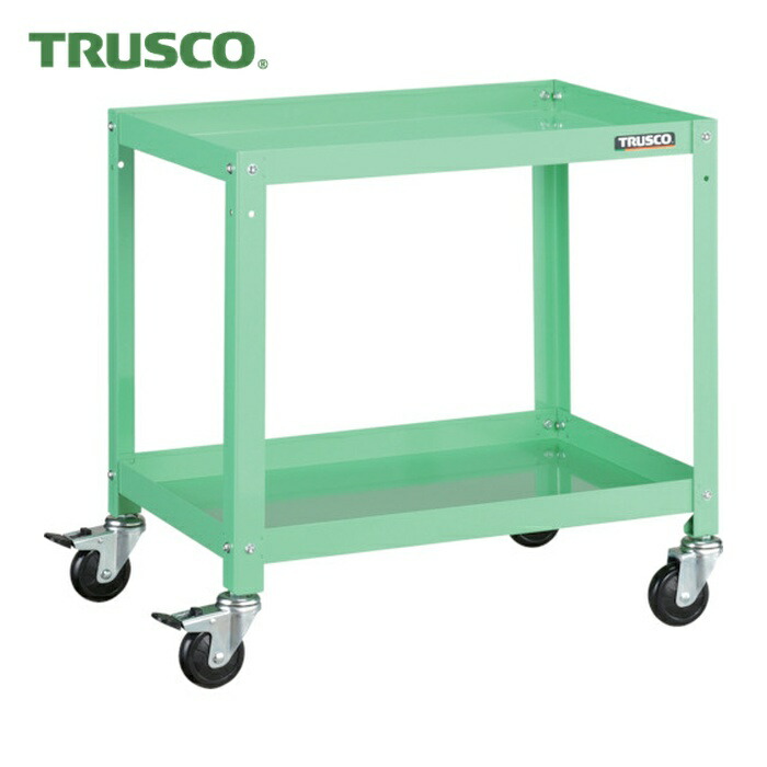 トラスコ TRUSCO 物の具手押し車 ラビットワゴン 600X400 天然ゴム拷問台 若い衆緑であること (1台) RBW-662 YG