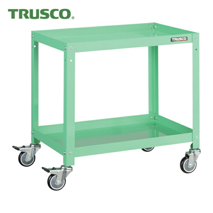 トラスコ TRUSCO 物の具手押し車 ラビットワゴン 600X400 ウレタン拷問台 若い衆緑であること (1台) RBW-662U YG