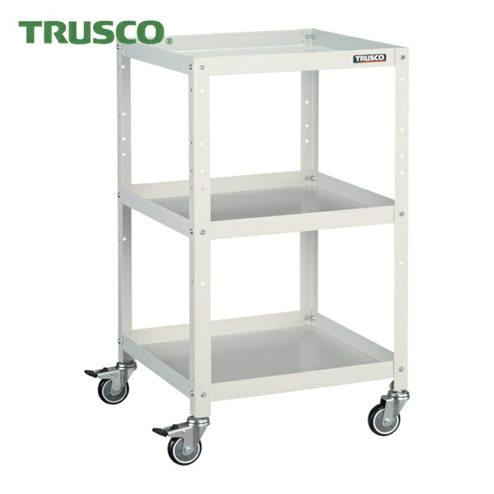 トラスコ TRUSCO 物の具手押し車 ラビットワゴン 500X500 ウレタン拷問台 白いこと (1台) RBW-953U W