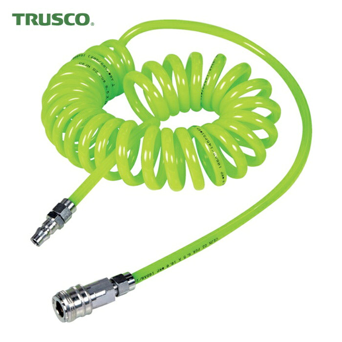 トラスコ TRUSCO 残圧除去カップリング付ホースキット 8×12 8M (1個) PSHK812-8