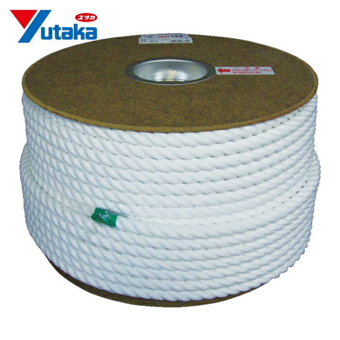 ユタカメイク ポリエステルロープドラム巻 12φ×100m (1巻) PRS-6