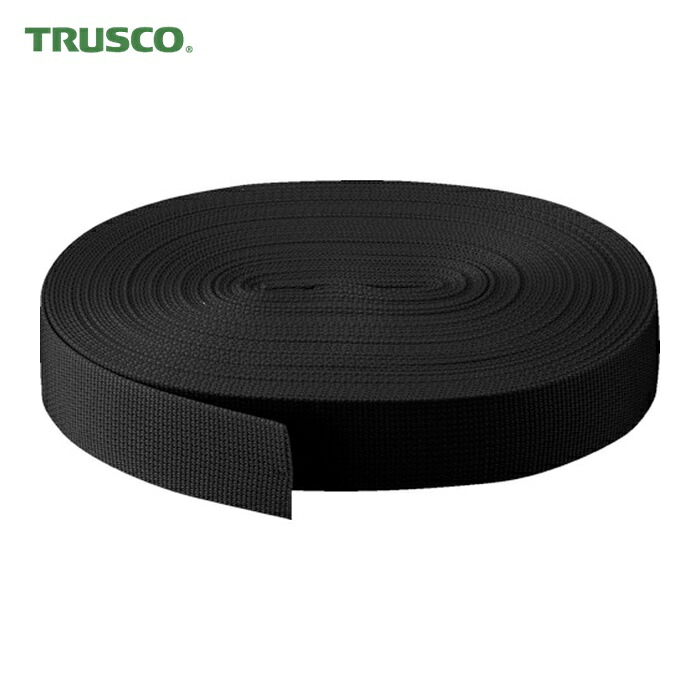 トラスコ TRUSCO PPベルト幅50mmX長さ50m (1本) PPB-5050 (BK)