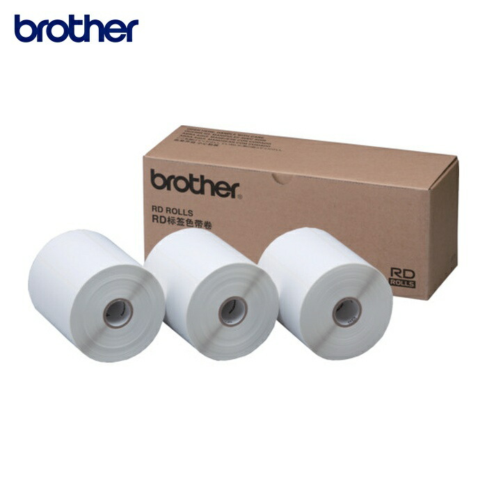 ブラザー brother RD-S03J1 RDロール(TDシリーズ用) プレカット紙テープ 幅102mm×長さ50mm (1箱)